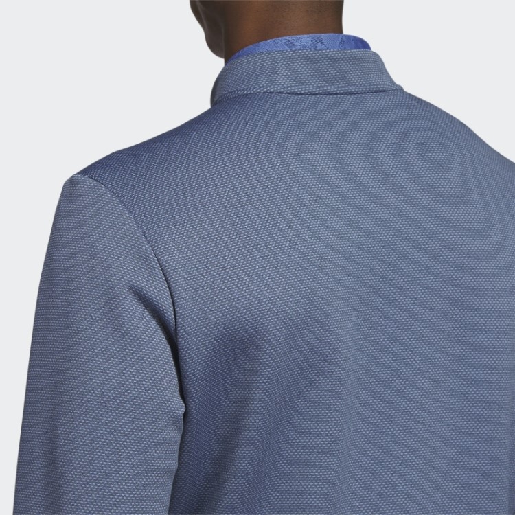 Pulôver De Golfe Azul Marinho Adidas Microdot 1/4-zip