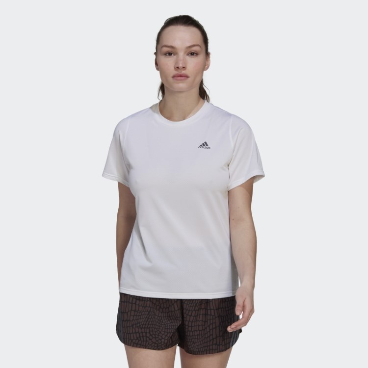 Run Icons Camiseta De Corrida Branca Adidas
