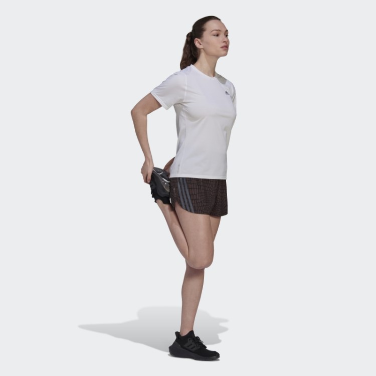 Run Icons Camiseta De Corrida Branca Adidas