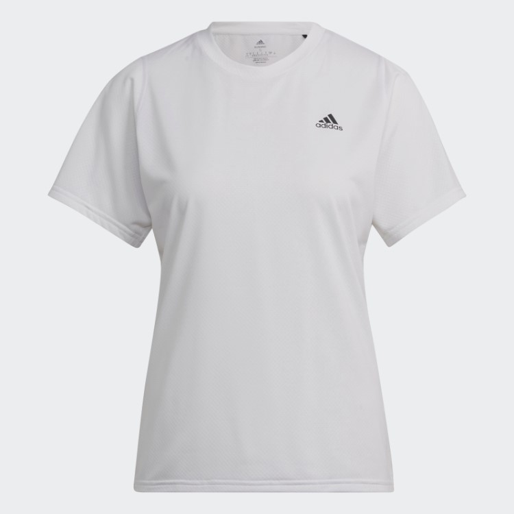 Run Icons Camiseta De Corrida Branca Adidas