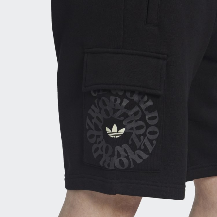 Shorts Cargo Gráfico Ozworld Preto Adidas