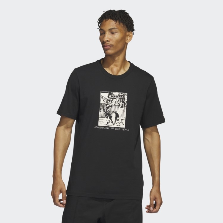 Camiseta Preta Adidas Dill Compassiva