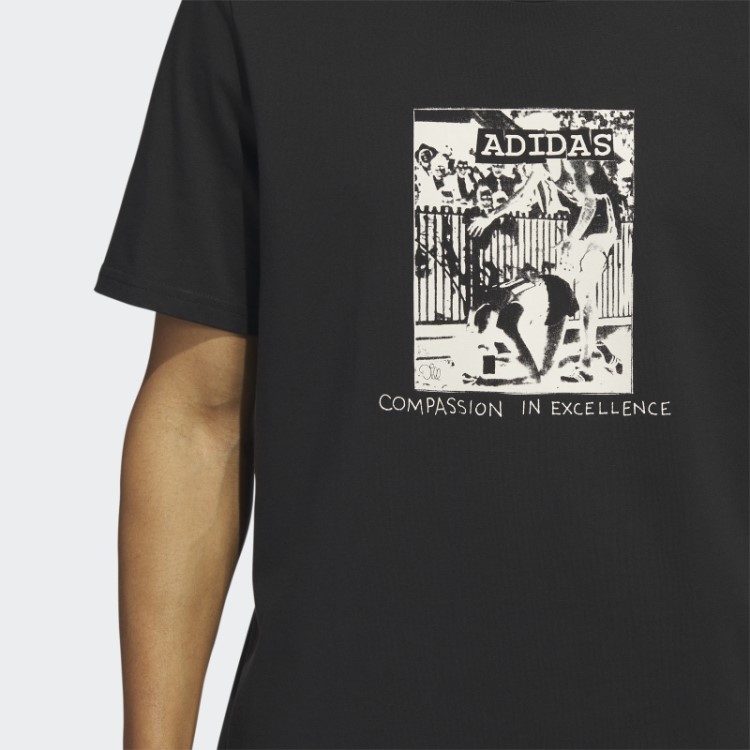 Camiseta Preta Adidas Dill Compassiva