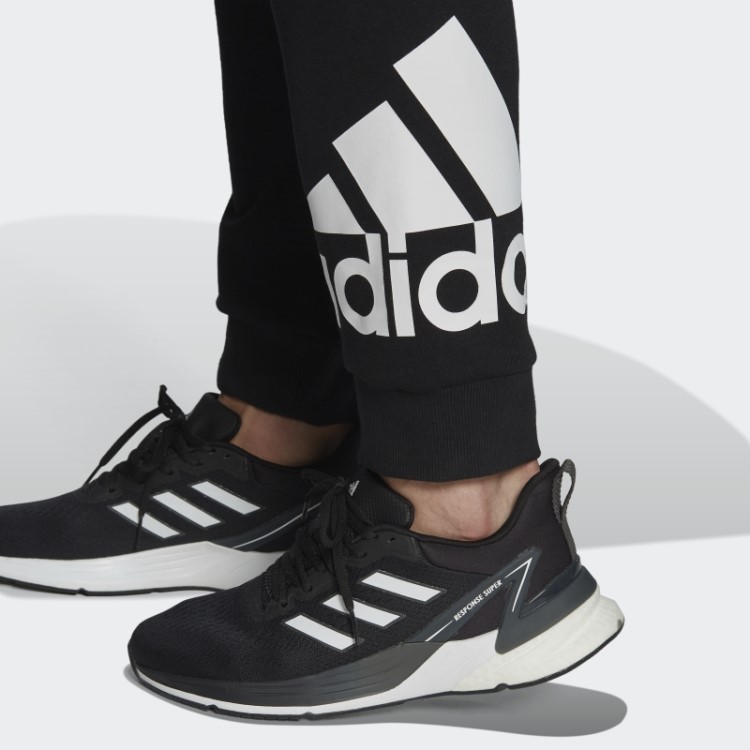 Adidas Essentials Calça De Lã Com Punho Afunilado E Logo Preta