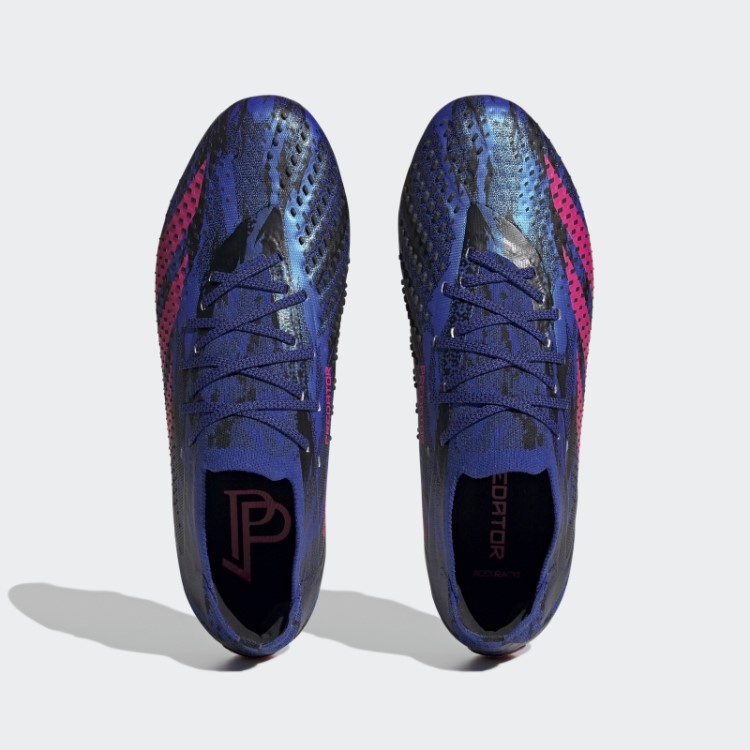 Adidas Azul Predador Precisão Paul Pogba.1 Botas Baixas Firmes