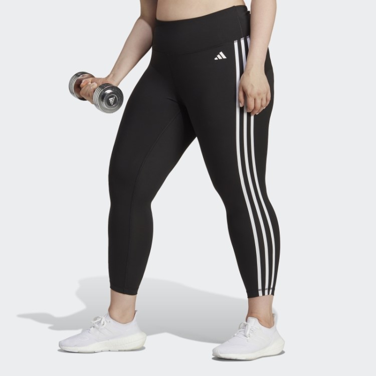 Legging 7/8 Cintura Alta Adidas Black Train Essentials 3 Listras (tamanho Grande)