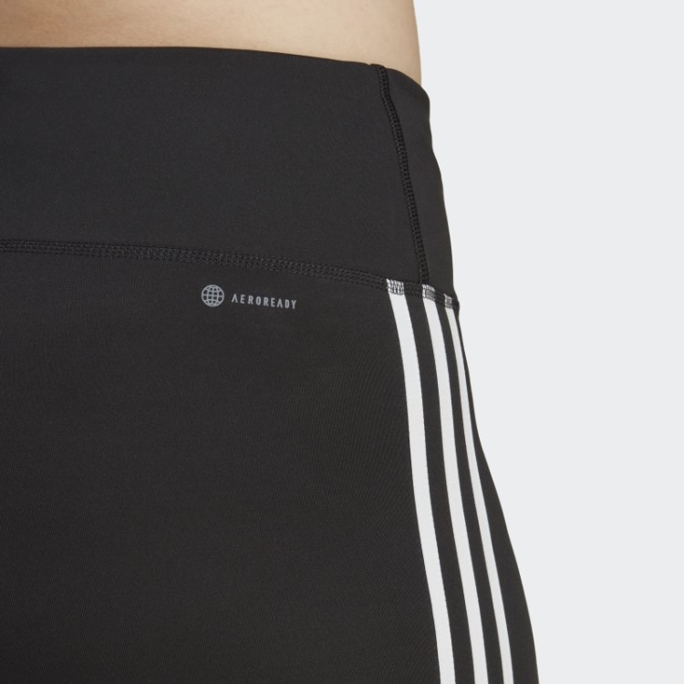 Legging 7/8 Cintura Alta Adidas Black Train Essentials 3 Listras (tamanho Grande)