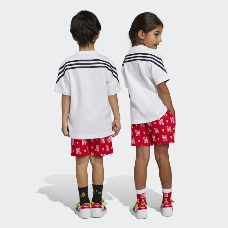 Conjunto De Camiseta Adidas X Disney Mickey Mouse Branco Quente