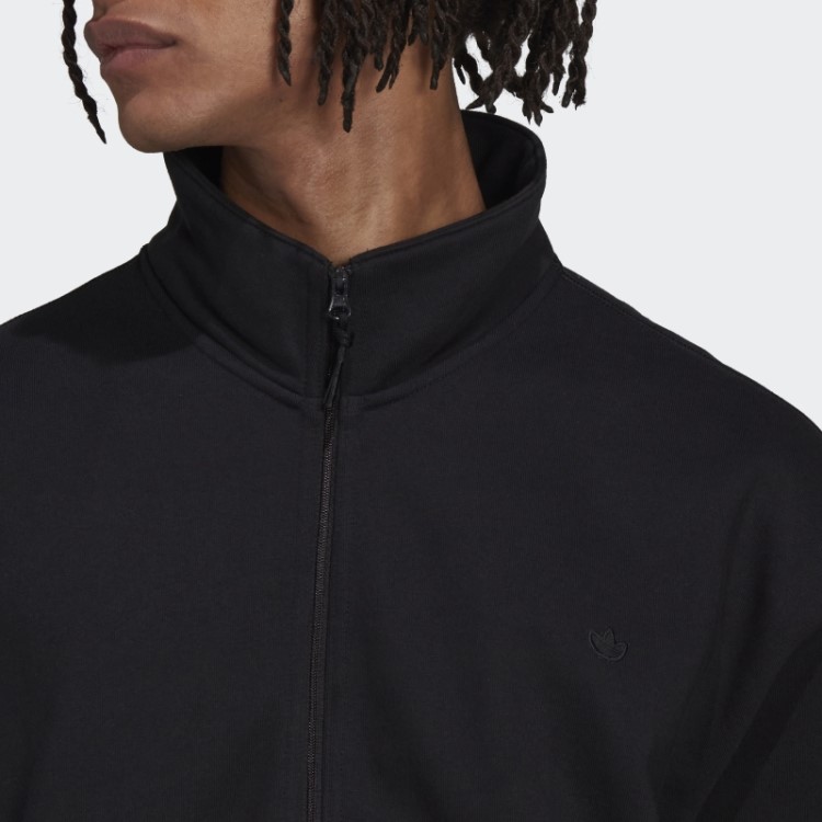 Adicolor Contemtempo Moletom Com Meio Zíper Preto Adidas