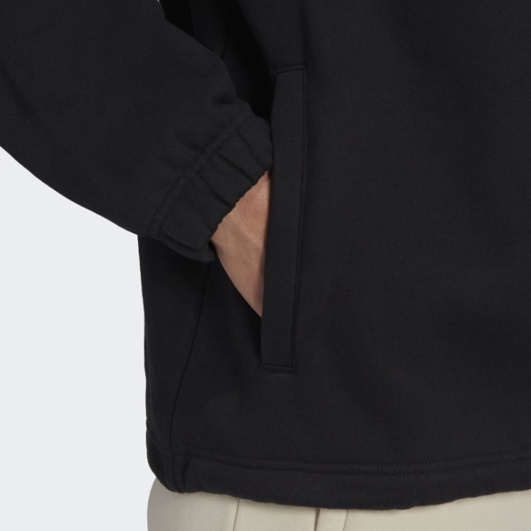 Adicolor Contemtempo Moletom Com Meio Zíper Preto Adidas