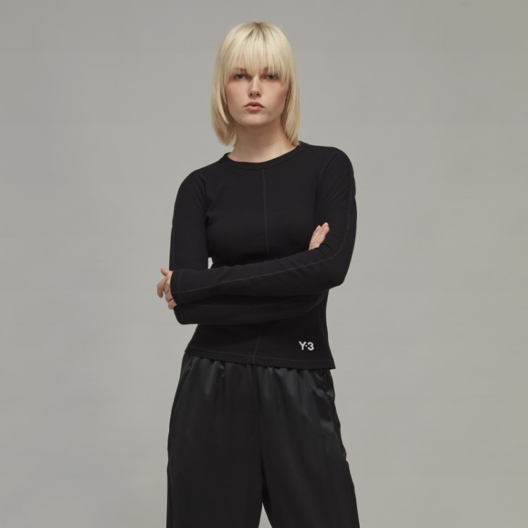 Y-3 Top De Manga Comprida Justo Adidas