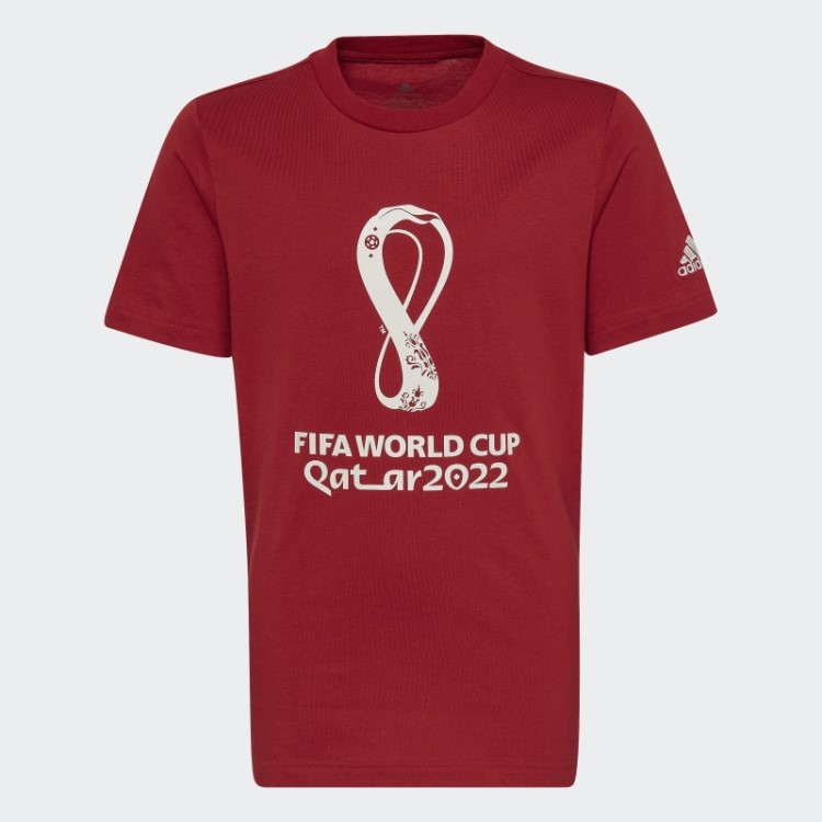 Camiseta Oficial Com Emblema Da Copa Do Mundo Da Fifa 2022 Marrom Adidas