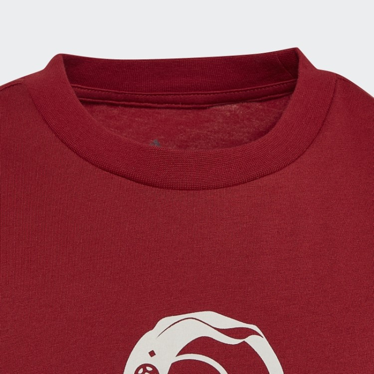 Camiseta Oficial Com Emblema Da Copa Do Mundo Da Fifa 2022 Marrom Adidas