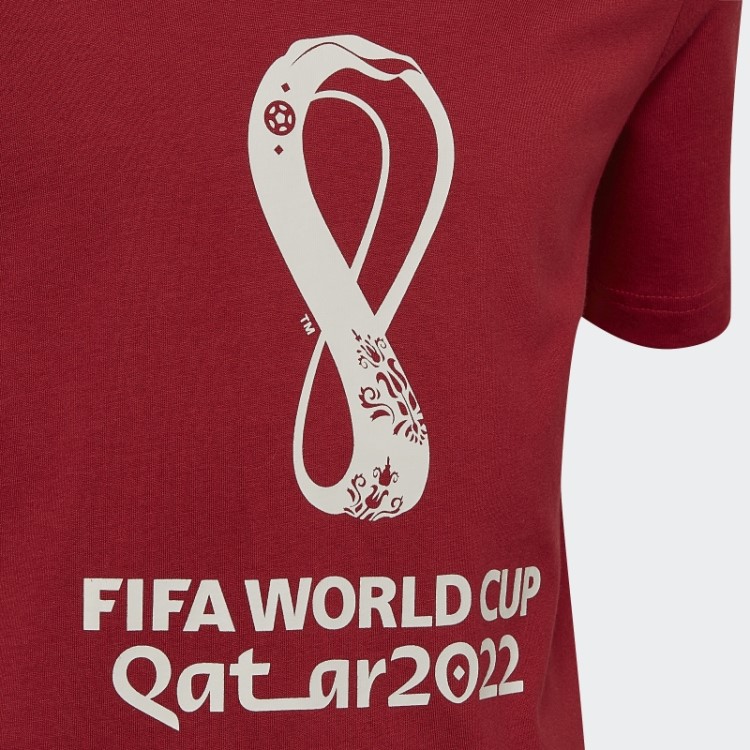 Camiseta Oficial Com Emblema Da Copa Do Mundo Da Fifa 2022 Marrom Adidas