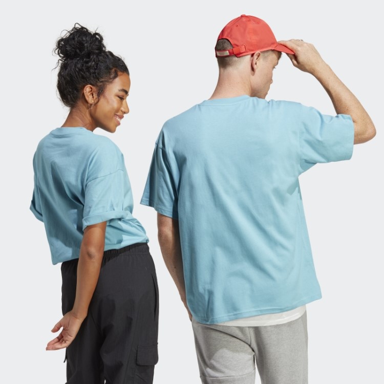 Camiseta Estampada Azul Adidas