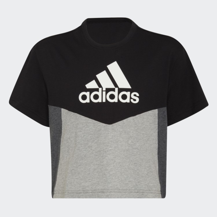 Camiseta Colorblock Preta Adidas
