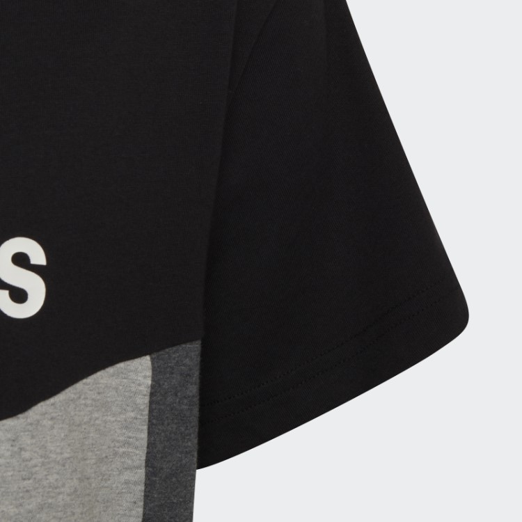 Camiseta Colorblock Preta Adidas