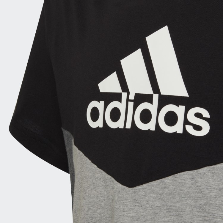 Camiseta Colorblock Preta Adidas