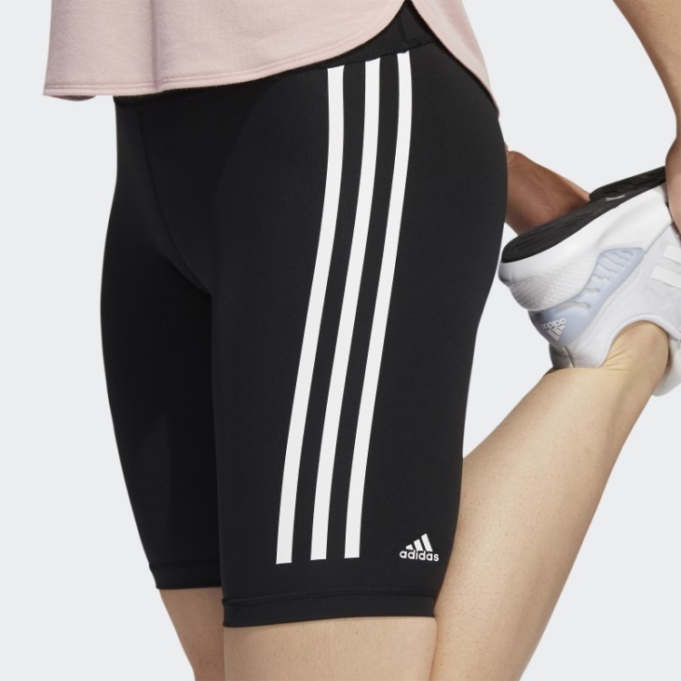 Optime Trainicons 3 Listras Leggings De Bicicleta Adidas Preto