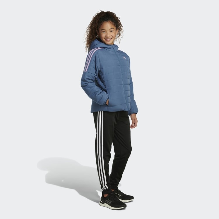 Aconchegante Jaqueta Puffer Com As 3 Listras Em Aço Adidas