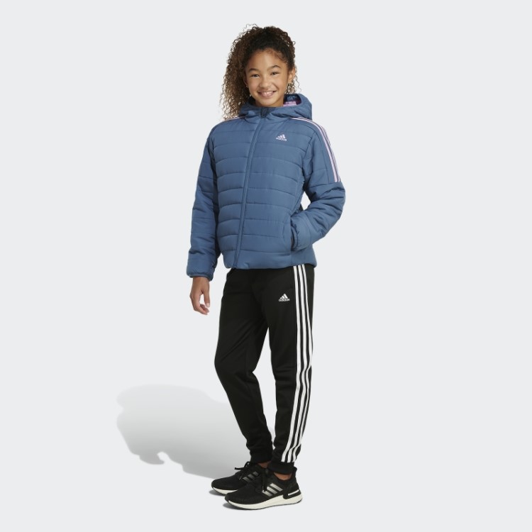 Aconchegante Jaqueta Puffer Com As 3 Listras Em Aço Adidas