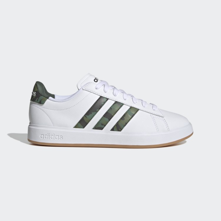 Adidas Grand Court Cloudfoam Estilo De Vida Court Comfort Shoes Green Oxid