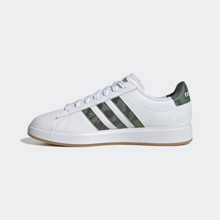 Adidas Grand Court Cloudfoam Estilo De Vida Court Comfort Shoes Green Oxid