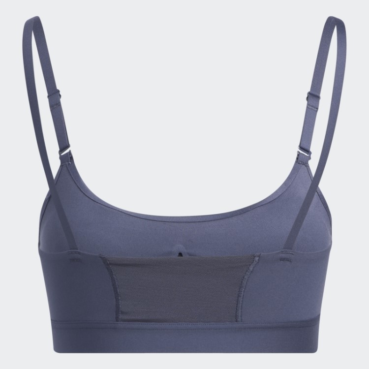 Sutiã De Treinamento Aeroimpact Luxe Com Suporte Leve Azul Marinho Adidas