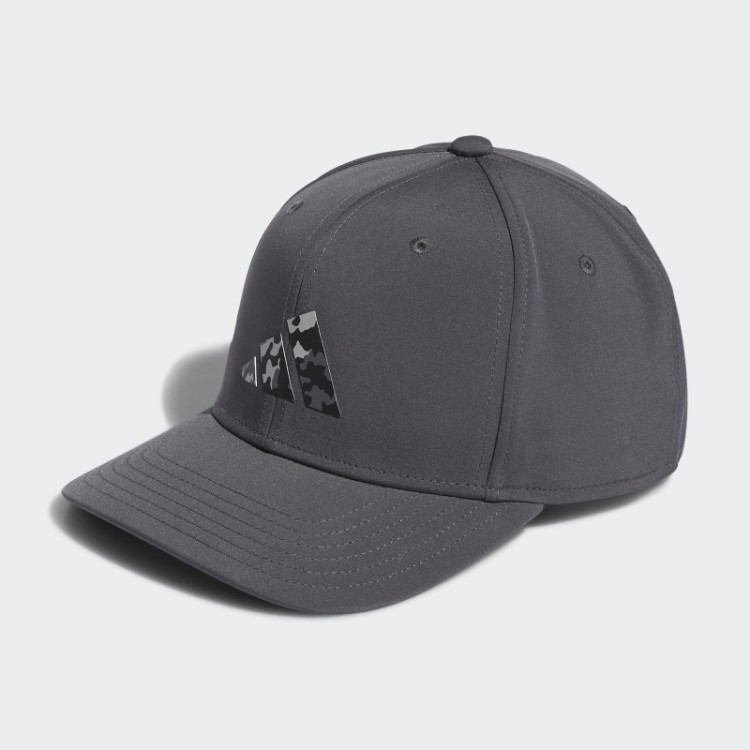 Chapéu Snapback Com Logo Adidas Cinza