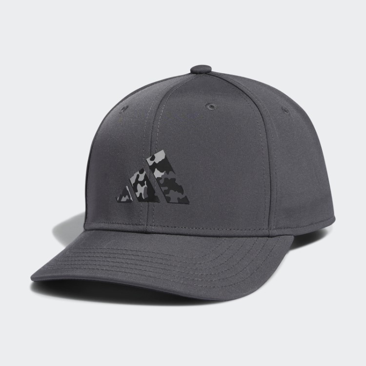 Chapéu Snapback Com Logo Adidas Cinza