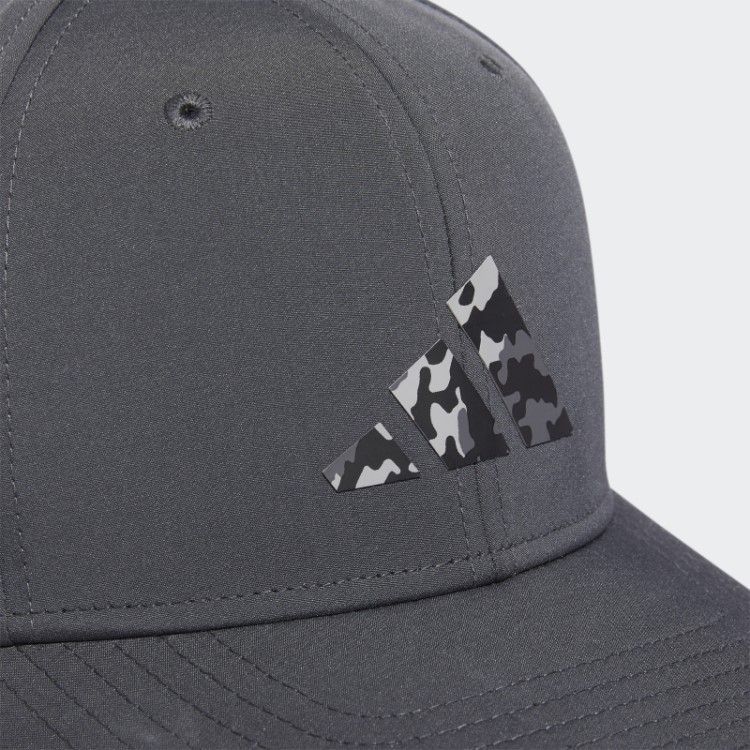 Chapéu Snapback Com Logo Adidas Cinza