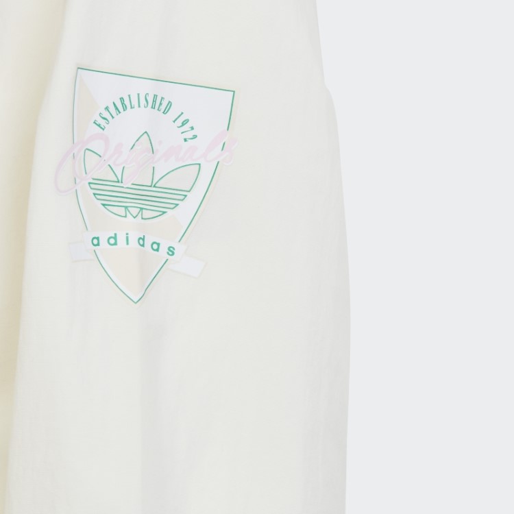 Jaqueta Branca Com Estampa Gráfica Tecida Adidas Quente