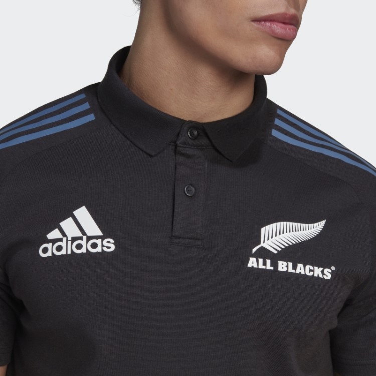 Adidas All Blacks Camisa Polo Rugby Preto