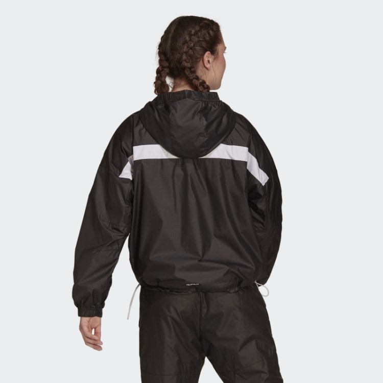 Jaqueta Preta Adidas Sportswear Wnd.rdy Quente