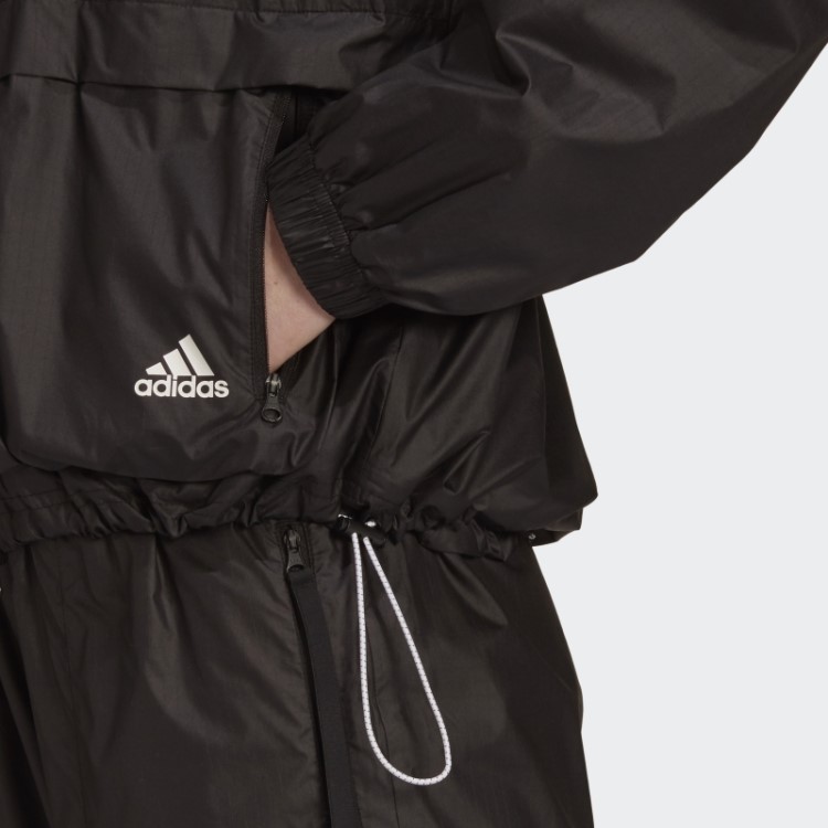 Jaqueta Preta Adidas Sportswear Wnd.rdy Quente