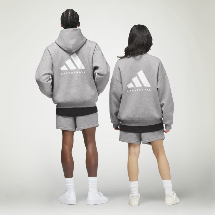 Bermuda De Basquete Adidas De Aveia Escura Quente