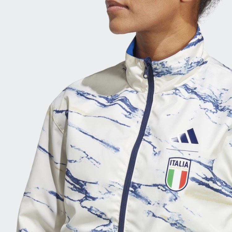 Jaqueta Hino Da Itália Azul Adidas