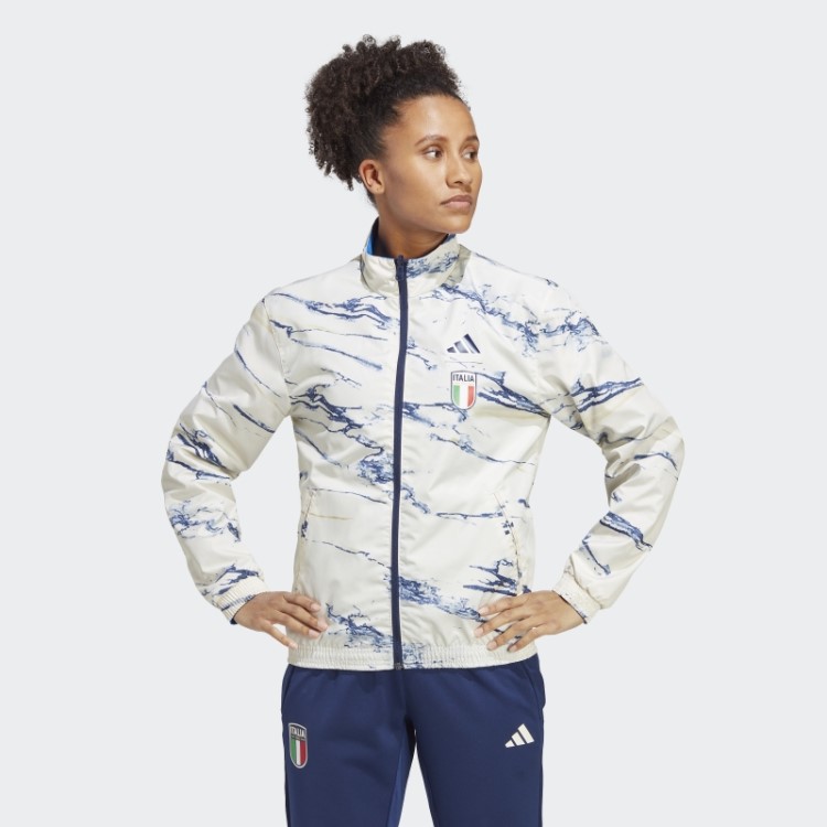 Jaqueta Hino Da Itália Azul Adidas