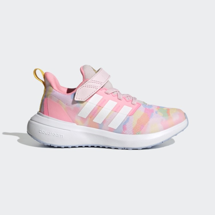 Fortarun 2.0 Cloudfoam Sapato De Renda Elástico Top Adidas Rosa