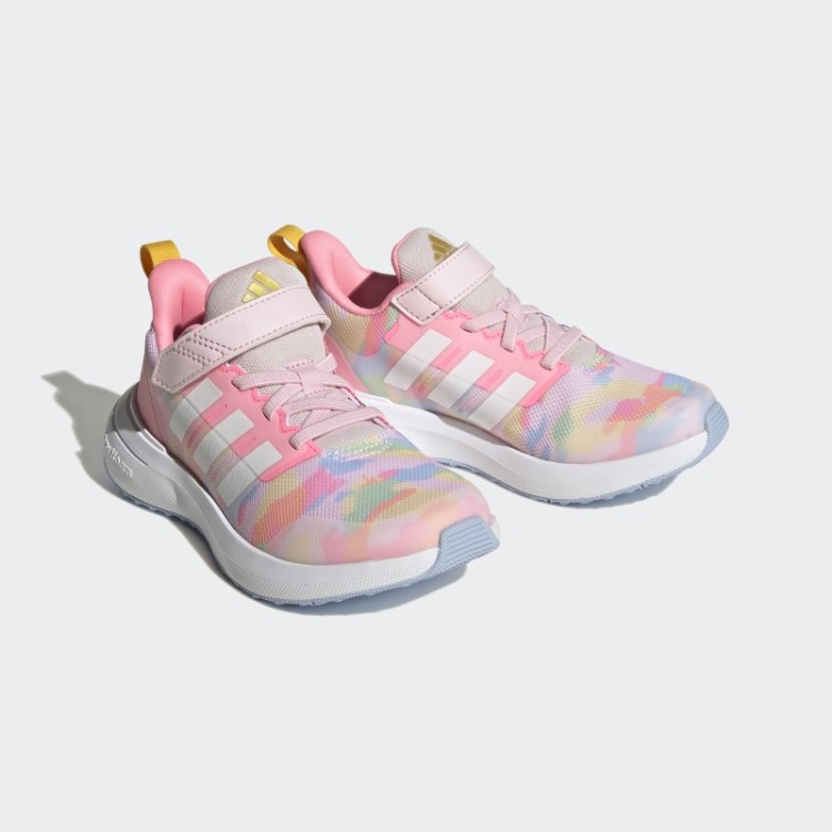 Fortarun 2.0 Cloudfoam Sapato De Renda Elástico Top Adidas Rosa