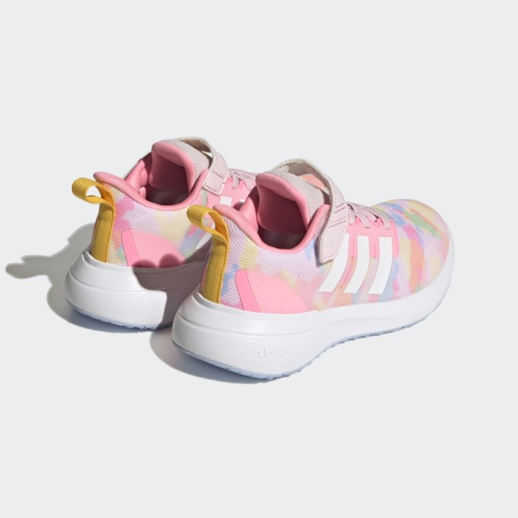 Fortarun 2.0 Cloudfoam Sapato De Renda Elástico Top Adidas Rosa