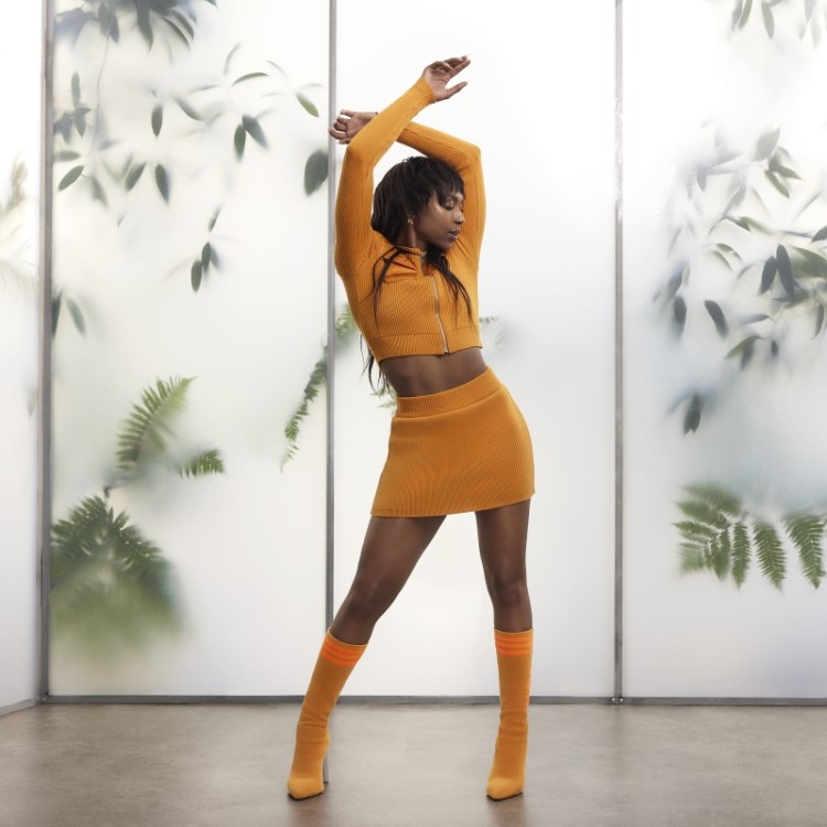 Adidas Focus Saia Laranja Canelada
