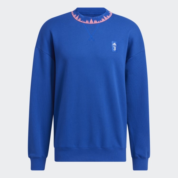 Moletom Royal Juventus Lifestyler Crew Adidas