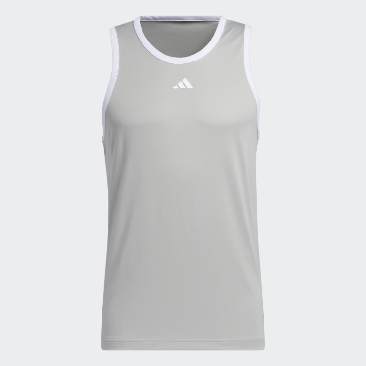 Top Cinza Metálico Adidas Legends Basquete Com As Três Listras Fashion