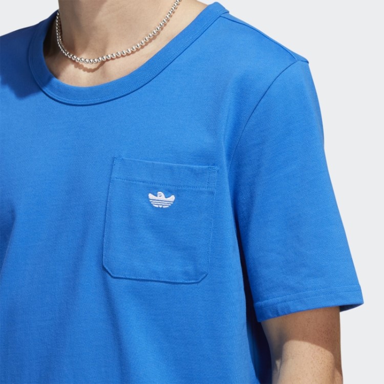 Camiseta Com Bolso Peso Pesado Shmoofoil Pássaro Azul Adidas