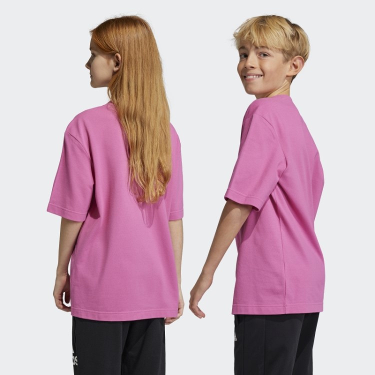 Camiseta Fuchsia Future Icons Adidas Com Logo Piqué