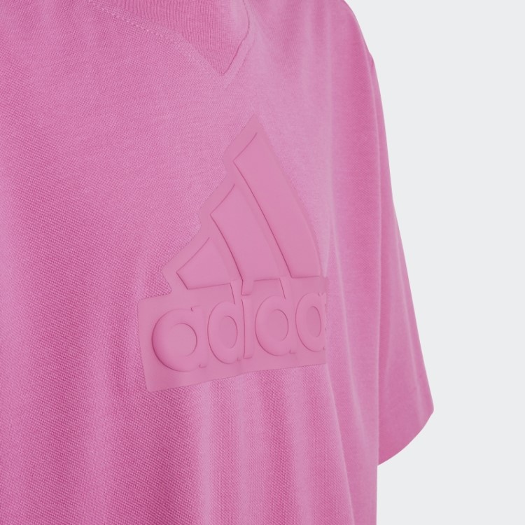 Camiseta Fuchsia Future Icons Adidas Com Logo Piqué