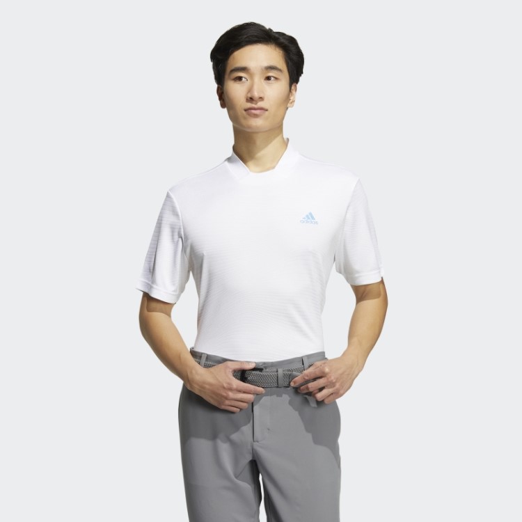 Feito Para Ser Refeito Camisa De Gola Canelada Branca Adidas