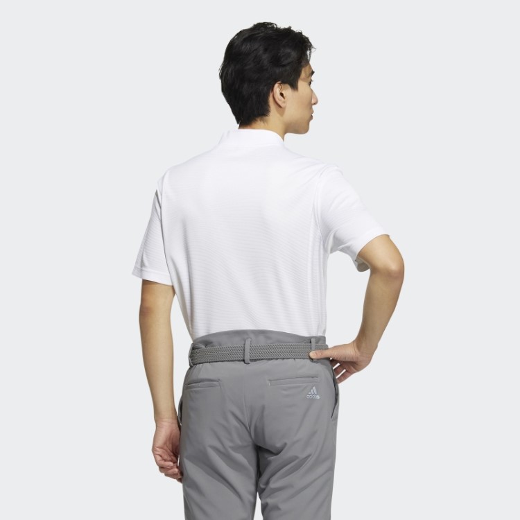 Feito Para Ser Refeito Camisa De Gola Canelada Branca Adidas