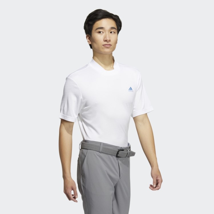 Feito Para Ser Refeito Camisa De Gola Canelada Branca Adidas